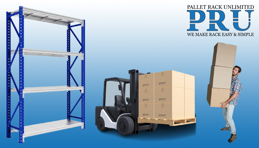 light-duty-shelving-and-forklift-lifting-wooden-pallet-with-man-carrying-boxes