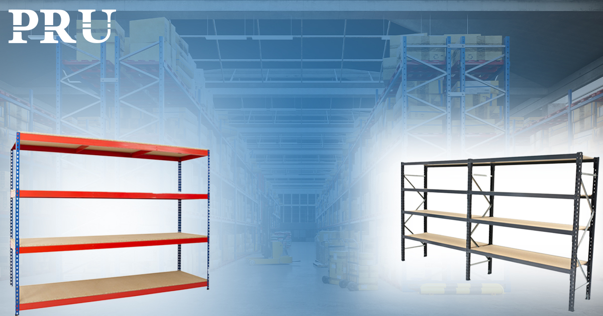 rivet-racking-orange-heavy-duty-shelving-and-stainless-steel-shelving-with-interior-of-warehouse-in-the-background